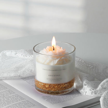Gilded Floral Scented Candle