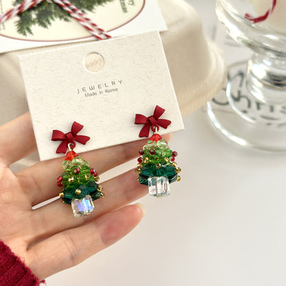 ✨ Christmas Tree Earrings - Sparkle Bright This Holiday Season