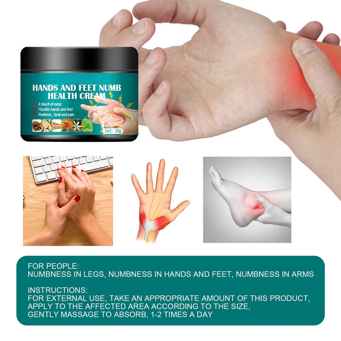 Hands and Feet Numb Health Cream