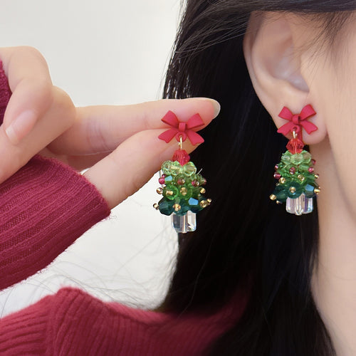 ✨ Christmas Tree Earrings - Sparkle Bright This Holiday Season